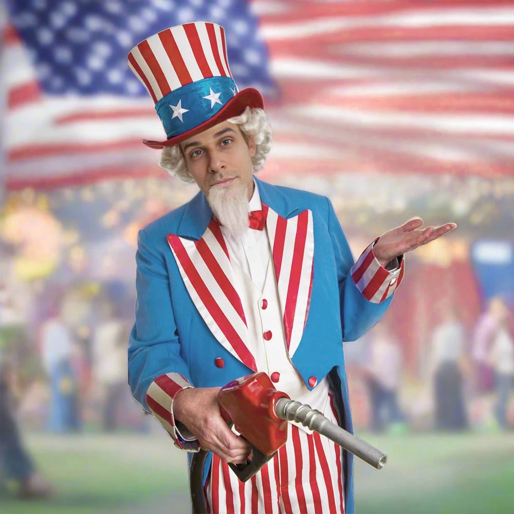 Mens Uncle Sam Costume 4th Of July Outfit Tuxedo Pants And Shirt 3pcs Suit For Independence Day Parade 1 Mens Uncle Sam Costume 4th Of July Outfit Tuxedo Pants And Shirt 3pcs Suit For Independence Day Parade