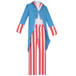 Mens Uncle Sam Costume 4th Of July Outfit Tuxedo Pants And Shirt 3pcs Suit For Independence Day Parade 11 Mens Uncle Sam Costume 4th Of July Outfit Tuxedo Pants And Shirt 3pcs Suit For Independence Day Parade -Sun Baby Sales Store 4thofJulycostume 9