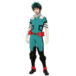 Adult Deku Cosplay Costume Izuku Midoriya Green Combat Suit With Accessories For Halloween Party