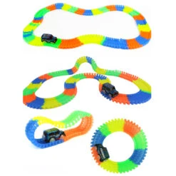 Magic Tracks With 9Ft Flexible Glow Racing Tracks 220Pcs And Light Up Racing Polic Car 8 Magic Tracks With 9Ft Flexible Glow Racing Tracks 220Pcs And Light Up Racing Polic Car -Sun Baby Sales Store 5 82fb9122 5b48 41b2 8ae2 5867d83da72c
