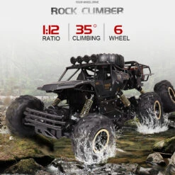 6 Wheels Remote Control Car RC Monster Truck Electric RC Car With Double Motors -Sun Baby Sales Store 6 Wheels RC Truck For Kids 3