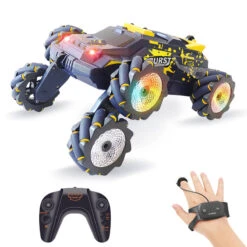 6 Wheels RC Car 2.4G Spray RC Stunt Car Swing Arm Drift Vehicle With Light -Sun Baby Sales Store 6 Wheels Spray RC Stunt Car 14