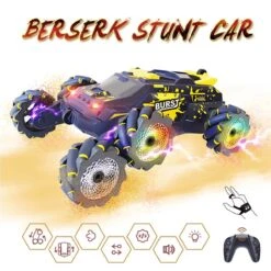 6 Wheels RC Car 2.4G Spray RC Stunt Car Swing Arm Drift Vehicle With Light -Sun Baby Sales Store 6 Wheels Spray RC Stunt Car 2
