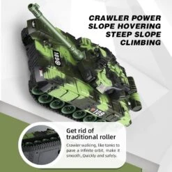 9CH Remote Control Tank 2.4G Tracked Tank 360° Rotating Turret With Light Sound Effects -Sun Baby Sales Store 610uTBbE pL. AC SL1000