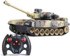 9CH Remote Control Tank 2.4G Tracked Tank 360° Rotating Turret With Light Sound Effects -Sun Baby Sales Store 61CmRvxq8vL. AC SL1000