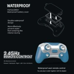 2.4G Waterproof RC Dolphin With Spinning Ball Double Propeller Tail Swing Dolphin Water Toys -Sun Baby Sales Store 61cchCPQeGL