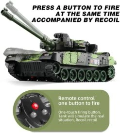 9CH Remote Control Tank 2.4G Tracked Tank 360° Rotating Turret With Light Sound Effects -Sun Baby Sales Store 61plyLy6TtL. AC SL1000