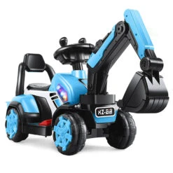 6V Electric Excavator Kids Ride-on Pedal Tractor With Power Digger & Music Sounds 18 6V Electric Excavator Kids Ride-on Pedal Tractor With Power Digger & Music Sounds -Sun Baby Sales Store 6V Battery Powered Kids Electric Ride On Excavator BLUE 1 31c552f8 002a 4df6 b3c3 e4d79f359400