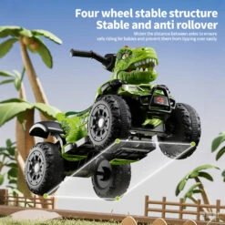 Toddler 12V Dinosaur Ride-on Car 4-wheel Dual Drive ATV Parental Remote Control Electric Car 19 Toddler 12V Dinosaur Ride-on Car 4-wheel Dual Drive ATV Parental Remote Control Electric Car -Sun Baby Sales Store 6V Dinosaur Ride on ATV Kids Electric car 4 df366785 ec2c 4255 b13d 8564b41f788b