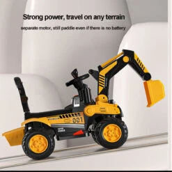 6V Electric Excavator Kids Water Spray Ride-on Toys Outdoor Indoor Excavator Car With Light & Music -Sun Baby Sales Store 6V Electric Excavator Kids Spray Ride on Toys 13