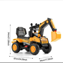 6V Electric Excavator Kids Water Spray Ride-on Toys Outdoor Indoor Excavator Car With Light & Music -Sun Baby Sales Store 6V Electric Excavator Kids Spray Ride on Toys 2