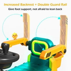 6V Electric Excavator Toddler Ride-On Toy Safe Belt Car Battery Powered With Parent Push Handle 18 6V Electric Excavator Toddler Ride-On Toy Safe Belt Car Battery Powered With Parent Push Handle -Sun Baby Sales Store 6V Electric Excavator Toddler Ride On Toy 3