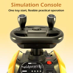 6V Electric Excavator Toddler Ride-On Toy Safe Belt Car Battery Powered With Parent Push Handle 22 6V Electric Excavator Toddler Ride-On Toy Safe Belt Car Battery Powered With Parent Push Handle -Sun Baby Sales Store 6V Electric Excavator Toddler Ride On Toy 6