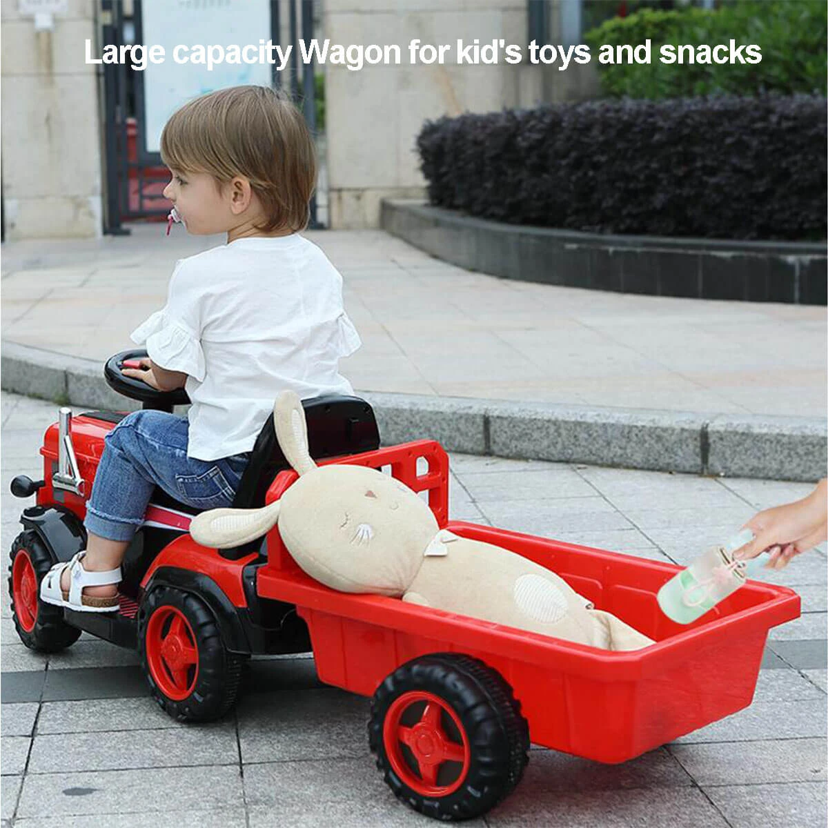 6V Electric Kids Ride On Tractor With Wagon Battery Powered Ride On Car For Boys & Girls 5 6V Electric Kids Ride On Tractor With Wagon Battery Powered Ride On Car For Boys & Girls - Image 5