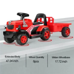 6V Electric Kids Ride On Tractor With Wagon Battery Powered Ride On Car For Boys & Girls 16 6V Electric Kids Ride On Tractor With Wagon Battery Powered Ride On Car For Boys & Girls -Sun Baby Sales Store 6V Electric Kids Ride On Tractor 8 d82e1a79 4f99 451b b096 1a69969705cb