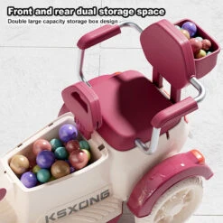 6V Electric Motorcycle Kids Ride On Car Dual Drive Bluetooth Motorcycle With Two Seats -Sun Baby Sales Store 6V Electric Motorcycle Kids Ride on Car 11