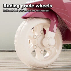 6V Electric Motorcycle Kids Ride On Car Dual Drive Bluetooth Motorcycle With Two Seats -Sun Baby Sales Store 6V Electric Motorcycle Kids Ride on Car 9