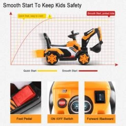 Children's Riding Excavator Electric Ride On Digger Toy 6 Volt Pedal Excavator -Sun Baby Sales Store 6V Electric Ride On Excavator 235370b1 b946 439e b0f4 32101d0f4e41