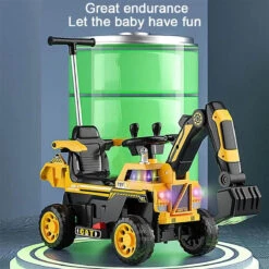 4-In-1 Remote Ride-On Push Car Toddler Fully Electric Ride On Digger Button Controlled Truck 22 4-In-1 Remote Ride-On Push Car Toddler Fully Electric Ride On Digger Button Controlled Truck -Sun Baby Sales Store 6V Kids Electric Excavator Ride On Car 11 b1981b62 6dc8 4a36 8943 2142fe0dd21b