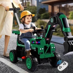 4-In-1 Remote Ride-On Push Car Toddler Fully Electric Ride On Digger Button Controlled Truck 15 4-In-1 Remote Ride-On Push Car Toddler Fully Electric Ride On Digger Button Controlled Truck -Sun Baby Sales Store 6V Kids Electric Excavator Ride On Car 1 5a2e1b66 cd87 4c68 bb98 349591c3a3f1
