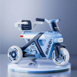 6V Kids Electric Motorcycle 3 Wheels Car Large Battery Powered Ride On Toys Enlarge Backrest With Guardrail -Sun Baby Sales Store 6V Kids Electric Motorcycle 3 Wheels Car 9