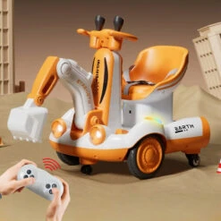 6V Kids Ride-On Excavator Fully Electric Digging Arm Ride On Toy With Safety Belt 11 6V Kids Ride-On Excavator Fully Electric Digging Arm Ride On Toy With Safety Belt -Sun Baby Sales Store 6V Kids Ride On Excavator 1 f58e3ec7 71af 4320 8e0f 504d4318dd03
