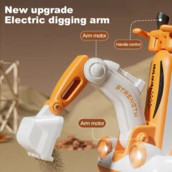 6V Kids Ride-On Excavator Fully Electric Digging Arm Ride On Toy With Safety Belt 12 6V Kids Ride-On Excavator Fully Electric Digging Arm Ride On Toy With Safety Belt -Sun Baby Sales Store 6V Kids Ride On Excavator 9