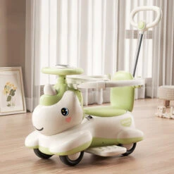 6V Unicorn 4-in-1 Kids Electric Car Bluetooth Ride-On Toy Detachable Push Handle With Music Light 15 6V Unicorn 4-in-1 Kids Electric Car Bluetooth Ride-On Toy Detachable Push Handle With Music Light -Sun Baby Sales Store 6V Unicorn Kids Electric Car 11