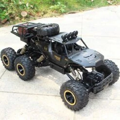 6 Wheels Remote Control Car RC Monster Truck Electric RC Car With Double Motors -Sun Baby Sales Store 6WD Large RemoteControl Car Monster Truck 7