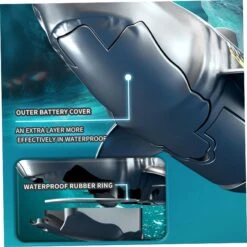 Remote Control Shark 360° Rotation Double Propeller RC Boat Waterproof Toys For Kids -Sun Baby Sales Store 71CMcEDsU2L