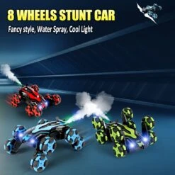 2.4G Eight-wheel Stunt Car 4WD Remote Control Car Spray Drift Climbing Car -Sun Baby Sales Store 71cBtxsEfOL. AC SL1500