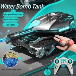 2.4G Remote Control Tank Water Bomb Car Tracked Battle Tank Car Two Controls For Kids 11 2.4G Remote Control Tank Water Bomb Car Tracked Battle Tank Car Two Controls For Kids -Sun Baby Sales Store 71dWRI8jaxL