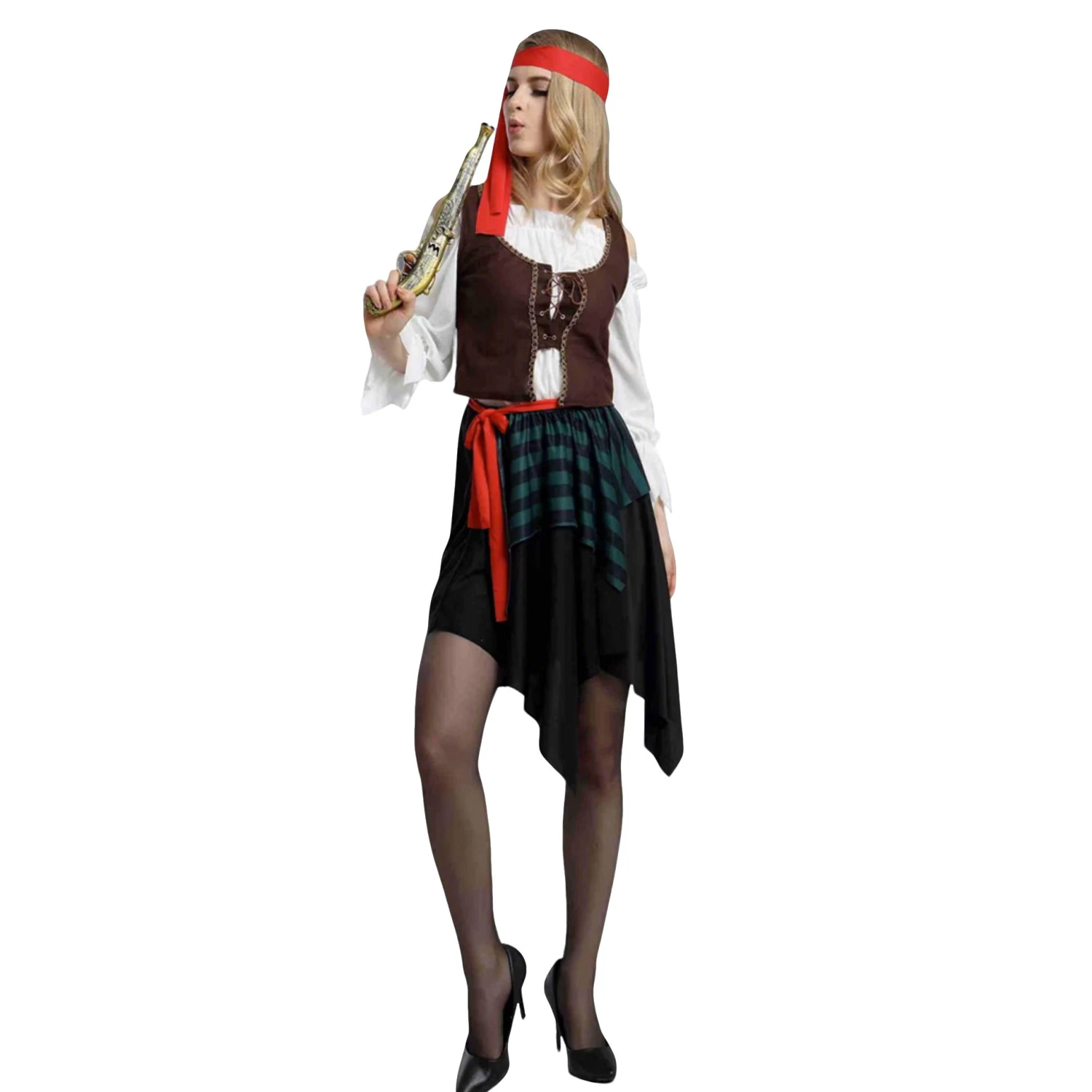 Adult Pirate Costume Couples Sexy Women Pirate Dress Men Pirate Outfit For Halloween Carnival 3 Adult Pirate Costume Couples Sexy Women Pirate Dress Men Pirate Outfit For Halloween Carnival - Image 3