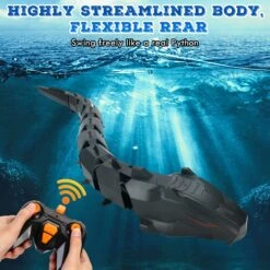 Kids RC Mechanical Snake 2.4G Wireless Water Simulation Snake Electric Toy 12 Kids RC Mechanical Snake 2.4G Wireless Water Simulation Snake Electric Toy -Sun Baby Sales Store 81HrgarciqL