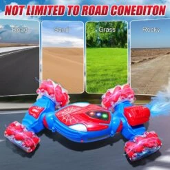 2.4G RC Stunt Car 360° Rotation 4WD Twist Spray Car Dual Control Climbing Car With Light 21 2.4G RC Stunt Car 360° Rotation 4WD Twist Spray Car Dual Control Climbing Car With Light -Sun Baby Sales Store 81ZJhaO8TKL. AC SL1500