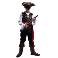 Childrens Pirate Costume Boys Fancy Pirate Dress Up Outfit For Halloween Themed Party 12 Childrens Pirate Costume Boys Fancy Pirate Dress Up Outfit For Halloween Themed Party -Sun Baby Sales Store 870e3fe9ec62167deb73dc138810b756