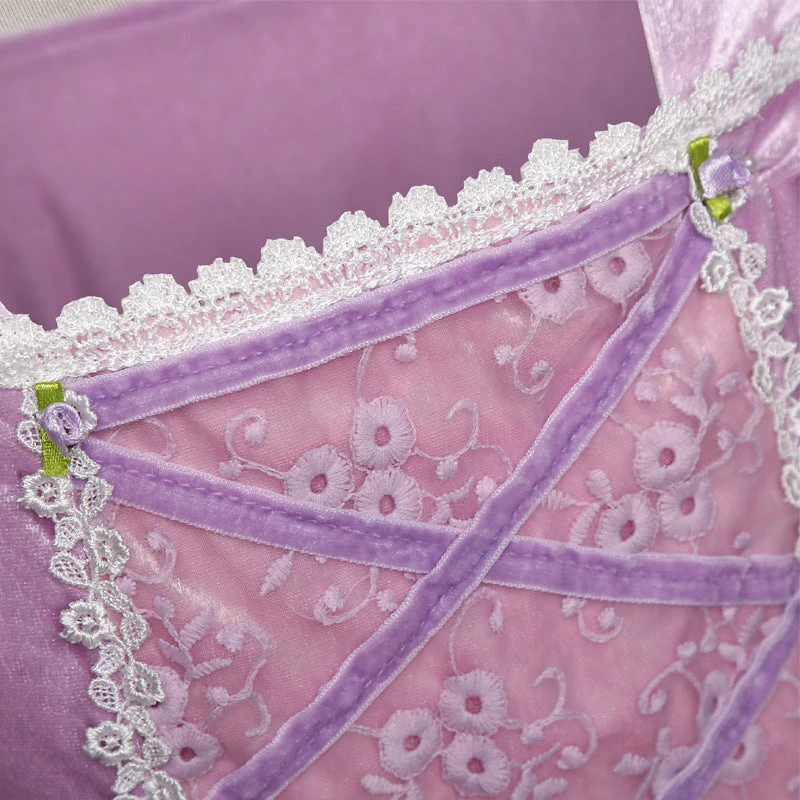 Kids Light Up Dress Long Hair Princess Of Corona LED Fancy Costume Birthday Party Outfit 7 Kids Light Up Dress Long Hair Princess Of Corona LED Fancy Costume Birthday Party Outfit - Image 7