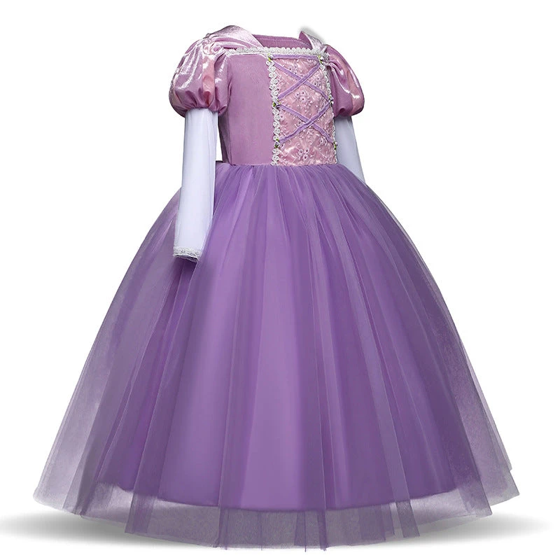 Kids Light Up Dress Long Hair Princess Of Corona LED Fancy Costume Birthday Party Outfit 5 Kids Light Up Dress Long Hair Princess Of Corona LED Fancy Costume Birthday Party Outfit - Image 5