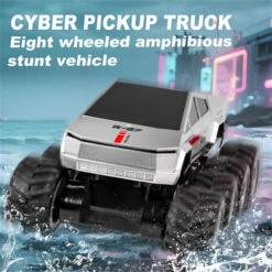 8WD Amphibious RC Car 2.4G Waterproof Off-Road Vehicle Electric Pickup Summer Toy -Sun Baby Sales Store 8WD Amphibious RC Car Waterproof 1