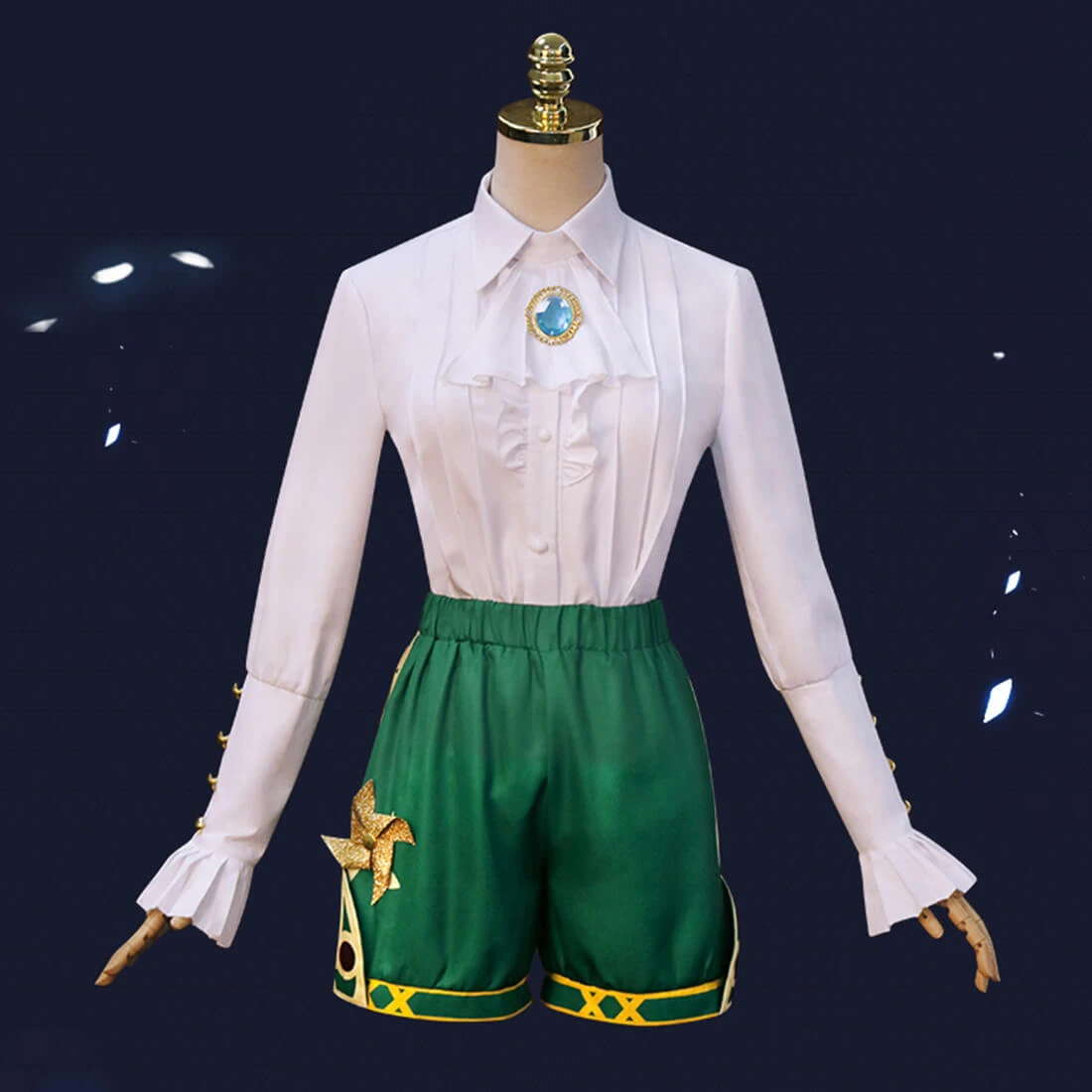 Teens And Adult Venti Cosplay Costume Venti Dress Up Full Set For Halloween Party 3 Teens And Adult Venti Cosplay Costume Venti Dress Up Full Set For Halloween Party - Image 3