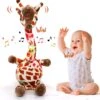 Giraffe Dancing Toys Plush Song Learn To Speak Recording Doll With Colorful Lights