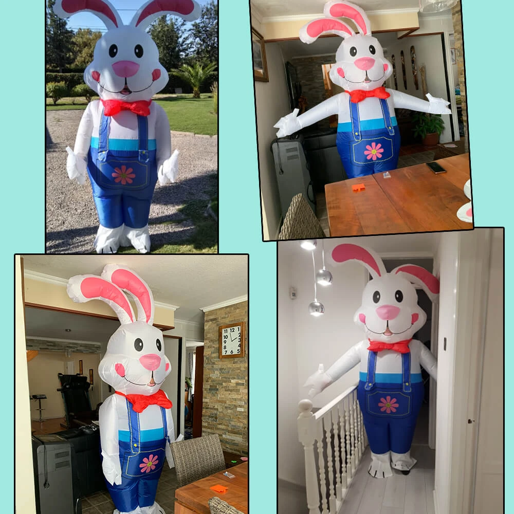 Adult Inflatable Bunny Costume Easter Blow Up Rabbit Costume Fancy Event Costume For Easter Party Cosplay Costume For For Man Women 4 Adult Inflatable Bunny Costume Easter Blow Up Rabbit Costume Fancy Event Costume For Easter Party Cosplay Costume For For Man Women - Image 4