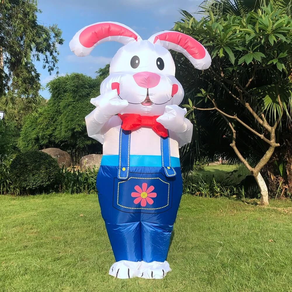 Adult Inflatable Bunny Costume Easter Blow Up Rabbit Costume Fancy Event Costume For Easter Party Cosplay Costume For For Man Women 1 Adult Inflatable Bunny Costume Easter Blow Up Rabbit Costume Fancy Event Costume For Easter Party Cosplay Costume For For Man Women