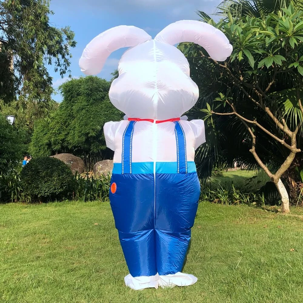 Adult Inflatable Bunny Costume Easter Blow Up Rabbit Costume Fancy Event Costume For Easter Party Cosplay Costume For For Man Women 3 Adult Inflatable Bunny Costume Easter Blow Up Rabbit Costume Fancy Event Costume For Easter Party Cosplay Costume For For Man Women - Image 3
