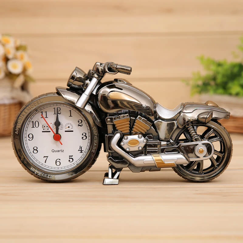 Super Cool Motorcycle Alarm Clock Watch Shape Creative Retro Gifts 2 Super Cool Motorcycle Alarm Clock Watch Shape Creative Retro Gifts - Image 2