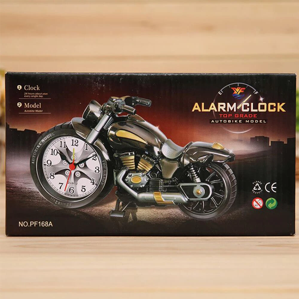 Super Cool Motorcycle Alarm Clock Watch Shape Creative Retro Gifts 4 Super Cool Motorcycle Alarm Clock Watch Shape Creative Retro Gifts - Image 4