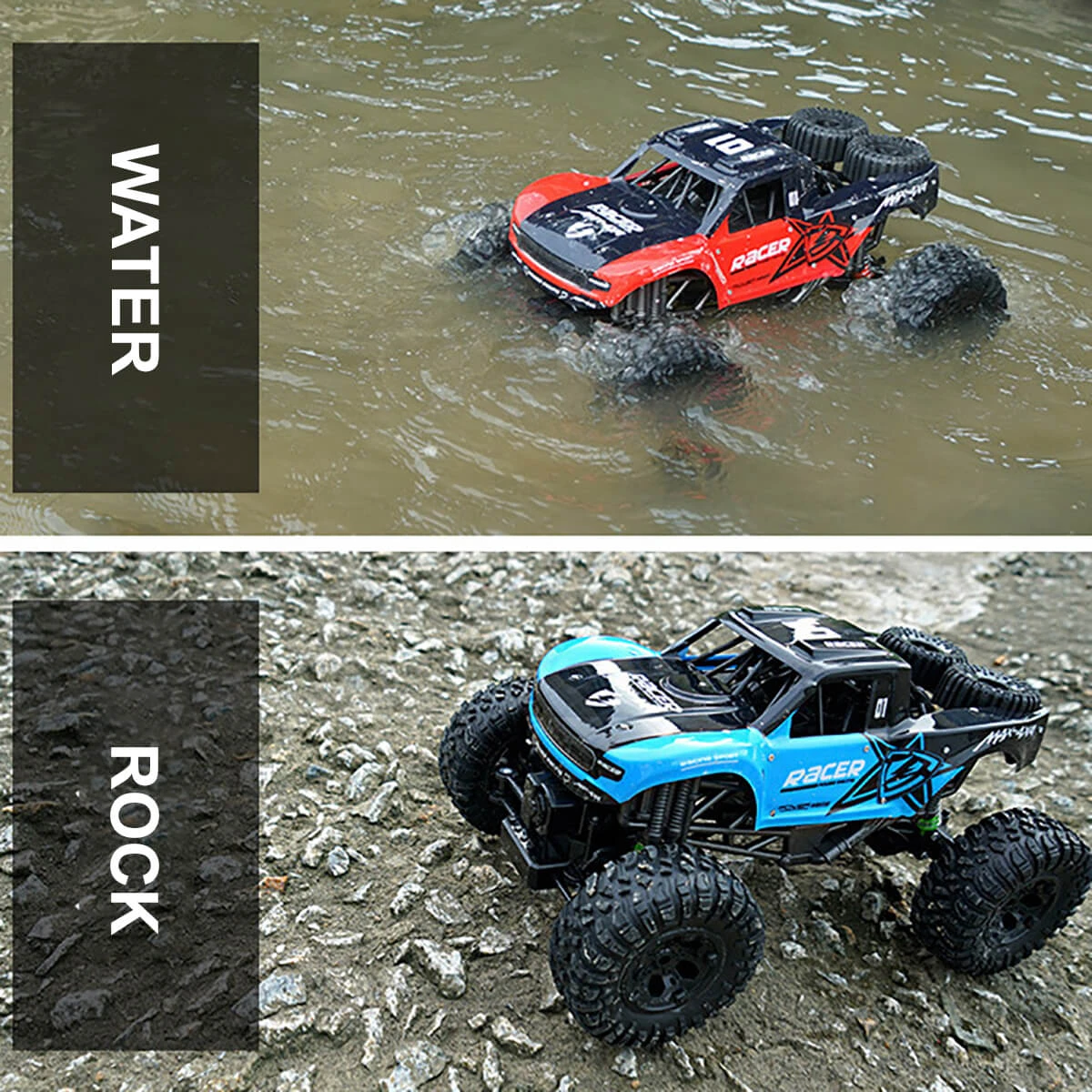 Amphibious RC Car 100% Waterproof Off-Road Monster Vehicle 2.4GH Remote Control Truck 11 Amphibious RC Car 100% Waterproof Off-Road Monster Vehicle 2.4GH Remote Control Truck - Image 11
