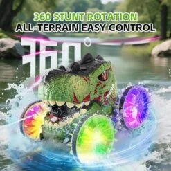 Amphibious RC Car 360° Stunt Dinosaur Car Waterproof 4WD Spray Water Car Colored Wheels -Sun Baby Sales Store Amphibious RC Car Stunt Dinosaur Car 1 32f18b0d 651e 47c3 b170 db78b1d1fb5f