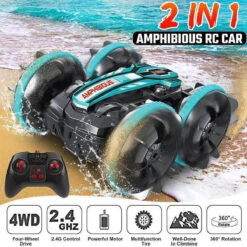 Amphibious Stunt RC Car 360° Rotate And 180° Flips Water Land Remote Control Car 17 Amphibious Stunt RC Car 360° Rotate And 180° Flips Water Land Remote Control Car -Sun Baby Sales Store Amphibious RC Car 16