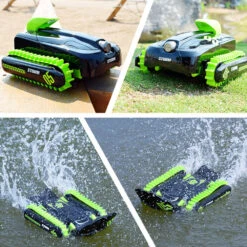 Kids Amphibious RC Tank 360° Drift Stunt Remote Control Tank Deformation Crawler Waterproof Remote Control Toys -Sun Baby Sales Store Amphibious RC Tank 2